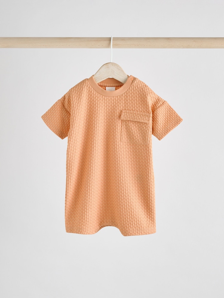 Oranžna/siva - Baby haljica za igranje 2 Pack - Slika 2 iz 9