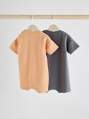 Oranžna/siva - Baby haljica za igranje 2 Pack - Slika 3 iz 9