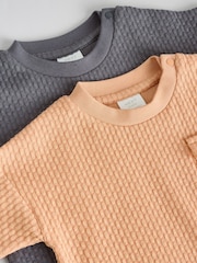 Oranžna/siva - Baby haljica za igranje 2 Pack - Slika 6 iz 9