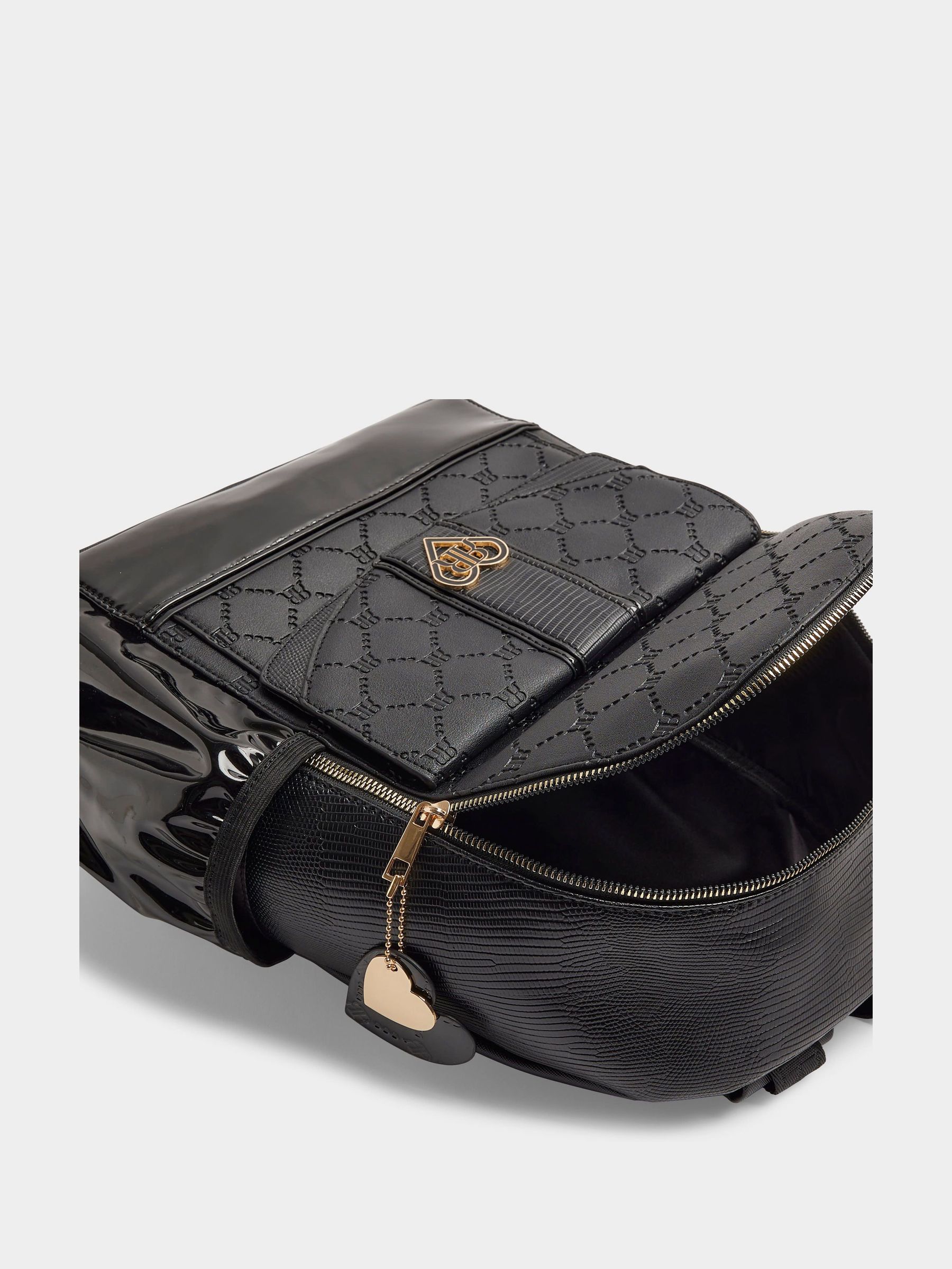 Buy River Island Black Girls Faux Leather Pocket Backpack from Next France