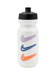 Nike White Bigmouth Graphic Water Bottle 650ml - Image 1 of 1