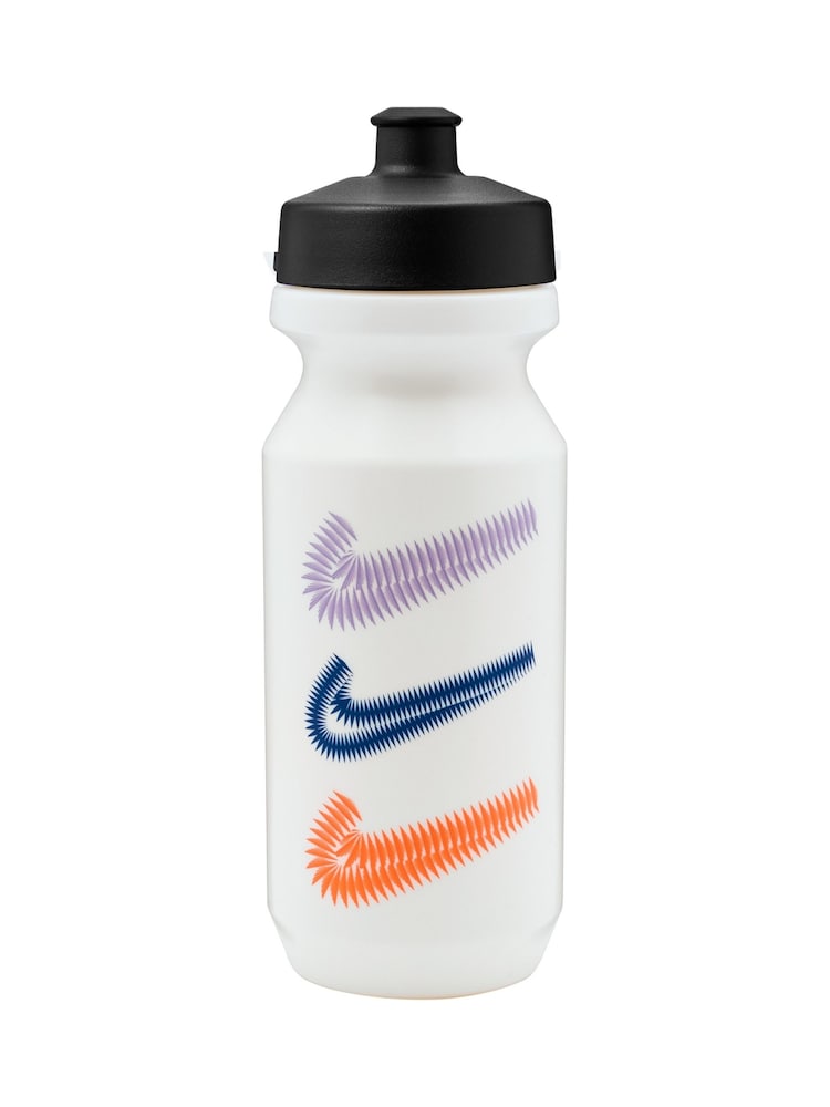 Nike White Bigmouth Graphic Water Bottle 650ml - Image 1 of 1