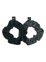 Nike Black DriFIT Gathered Scrunchies 3.0 2 Pack - Image 1 of 1