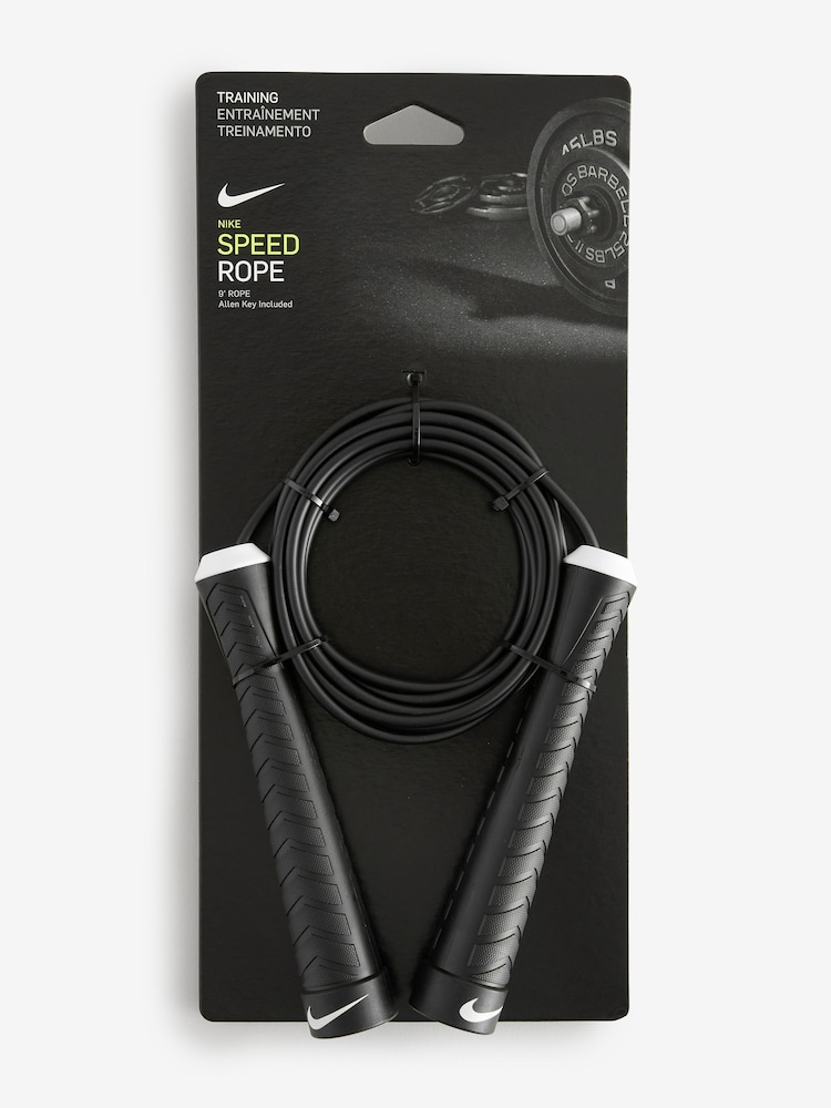Nike Black Fundamental Speed Skipping Rope - Image 1 of 2