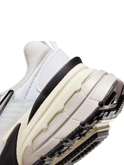 Nike White/Metallic V2K Retro Runner Trainers - Image 9 of 12