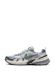 Nike Grey V2K Retro Runner Trainers - Image 4 of 12
