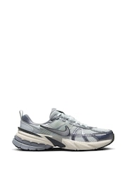 Nike Grey V2K Retro Runner Trainers - Image 5 of 12