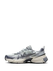 Nike Grey V2K Retro Runner Trainers - Image 6 of 12