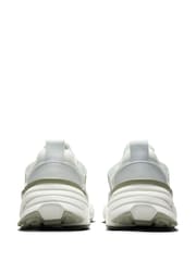 Nike White Silver V2K Retro Runner Trainers - Image 6 of 9