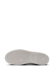 Nike Grey/Blue Court Vision Low Trainers - Image 3 of 8