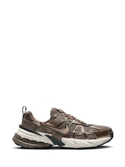 Nike Brown V2K Retro Runner Trainers - Image 1 of 11