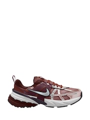 Nike Burgundy Red V2K Retro Runner Trainers - Image 1 of 4