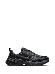 Nike Black V2K Retro Runner Trainers - Image 4 of 13