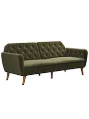 Novogratz Green Tallulah Memory Foam Futon - Image 4 of 6