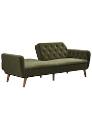 Novogratz Green Tallulah Memory Foam Futon - Image 5 of 6