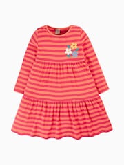 Frugi Pink Stripe Flower Dress - Image 2 of 5
