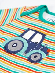 Frugi Boys Green Easy Dressing Babygrow - Image 2 of 4