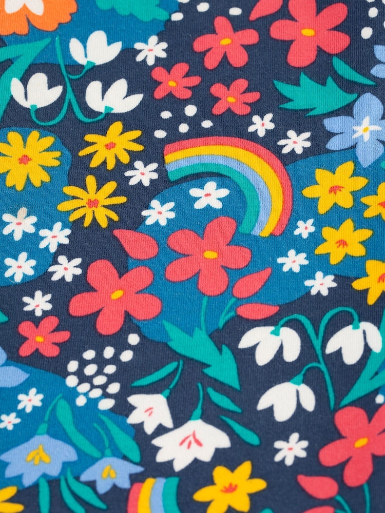 Frugi Green All-Over Print Blue Leggings - Image 4 of 4