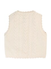 Frugi Girls Embroidered White Tank Top - Image 4 of 7