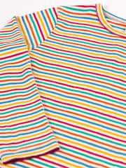 Frugi Pink Multi-Stripe Girls Top - Image 3 of 5
