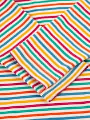 Frugi Pink Multi-Stripe Girls Top - Image 4 of 5
