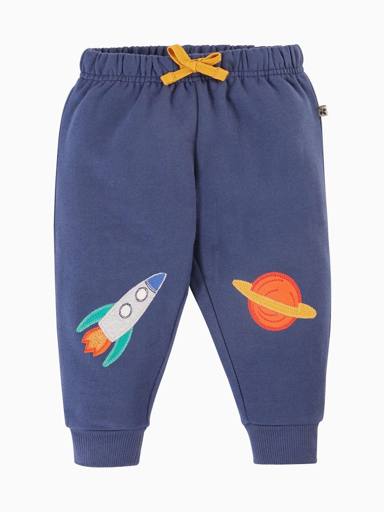 Frugi Navy Blue Space Knee Patch Crawlers - Image 1 of 4