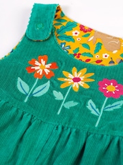 Frugi Green Flowers Reversible Dungaree - Image 4 of 6
