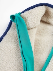 Frugi Boys Borg White Gilet - Image 6 of 7