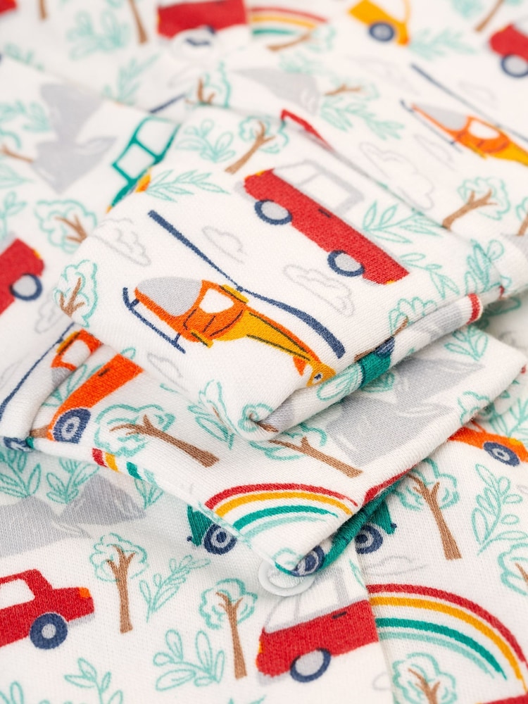 Frugi Cars All Over Print Babygrow - Image 2 of 4