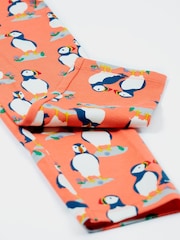 Frugi Girls All-Over Print Puffin Leggings - Image 2 of 5