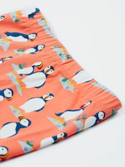 Frugi Girls All-Over Print Puffin Leggings - Image 4 of 5