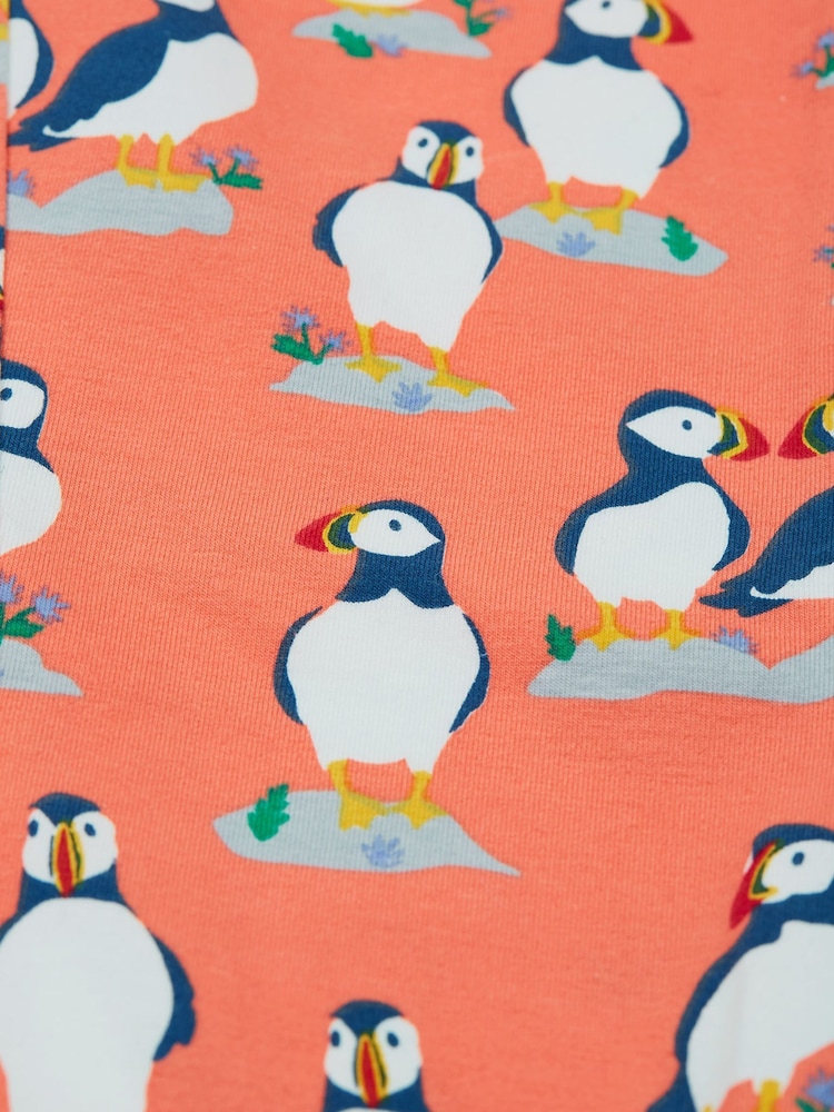 Frugi Girls All-Over Print Puffin Leggings - Image 5 of 5 Frugi Girls All-Over Print Puffin Leggings - Image 5 of 5