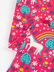 Frugi Pink All-Over Print Unicorn Leggings - Image 4 of 5