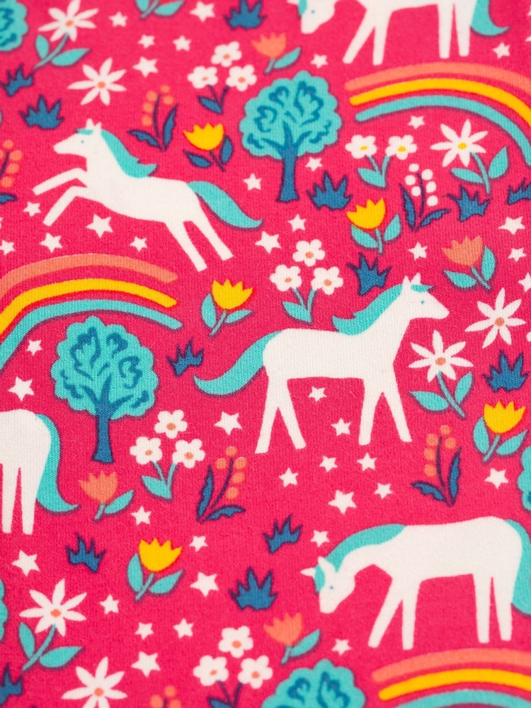 Frugi Pink All-Over Print Unicorn Leggings - Image 5 of 5