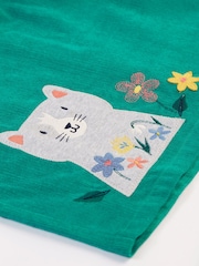 Frugi Green Cat Corduroy Dress - Image 6 of 6