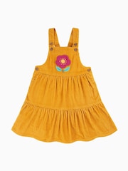 Frugi Yellow Corduroy Pinafore Dress - Image 2 of 6