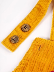 Frugi Yellow Corduroy Pinafore Dress - Image 5 of 6