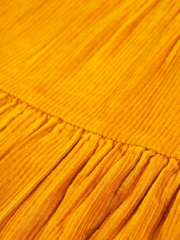 Frugi Yellow Corduroy Pinafore Dress - Image 6 of 6