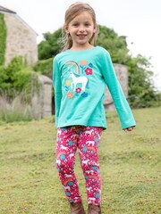 Frugi Girls Light Blue Unicorn Top - Image 1 of 5