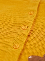 Frugi Girls Yellow Mouse/Rabbit Cardigan - Image 3 of 6