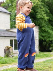 Frugi Blue Patch Dungaree Outfit - Image 1 of 6