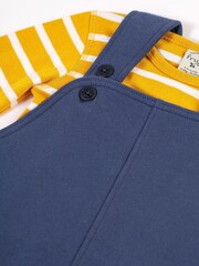 Frugi Blue Patch Dungaree Outfit - Image 4 of 6