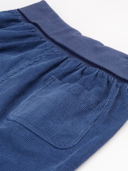 Frugi Boys Navy Blue Corduroy Pull Ups Joggers - Image 2 of 4