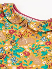 Frugi gelbes Herbstkleid mit durchgehendem Print - Bild 5 von 6