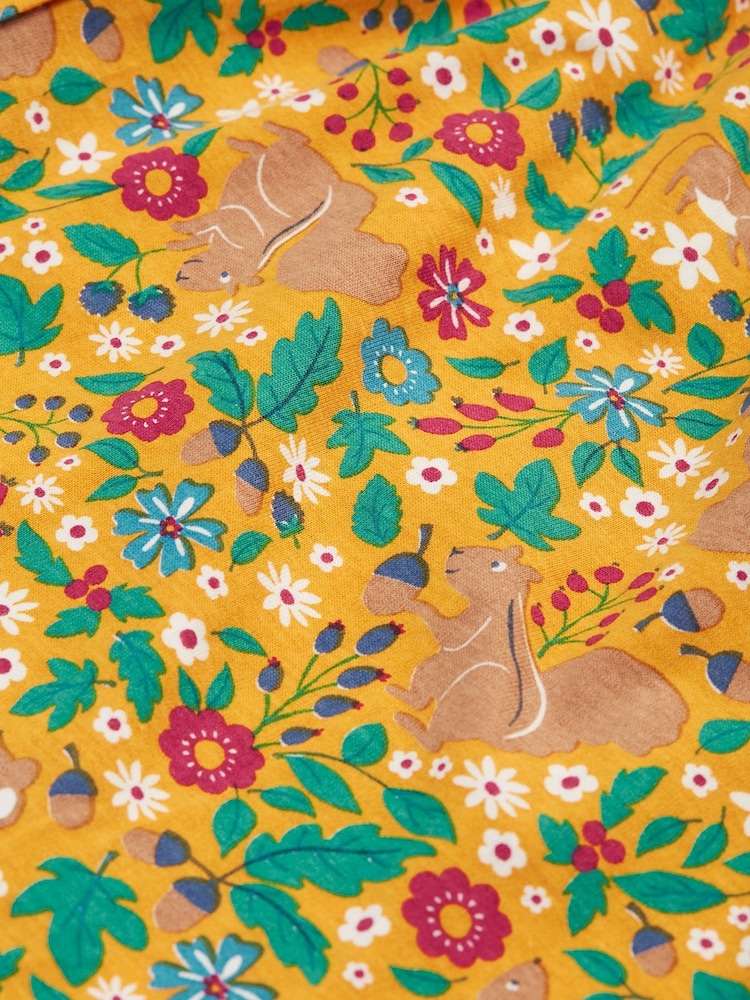 Frugi gelbes Herbstkleid mit durchgehendem Print - Bild 6 von 6