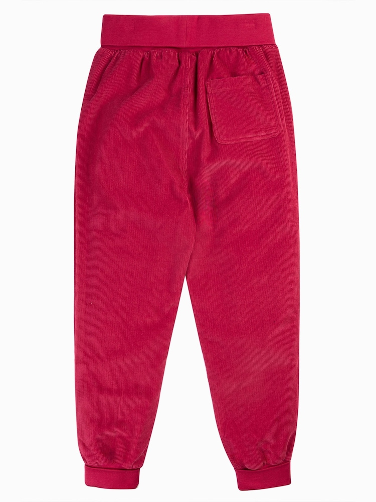 Frugi Girls Pink Corduroy Pull Ups Joggers - Изображение 2 из 5