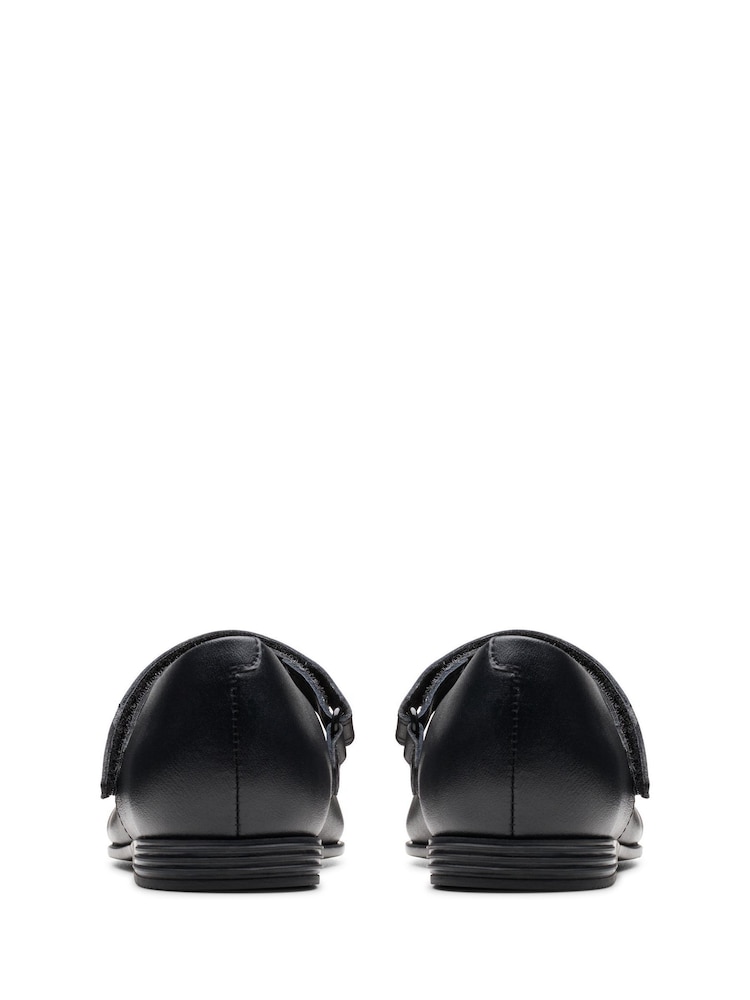 Clarks Black Standard Fit (F) Finja Gem Mary Jane Shoes - Image 2 of 7