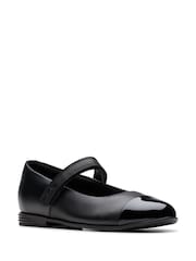 Clarks Black Standard Fit (F) Finja Gem Mary Jane Shoes - Image 5 of 7