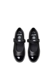 Clarks Black Standard Fit (F) Finja Gem Mary Jane Shoes - Image 7 of 7