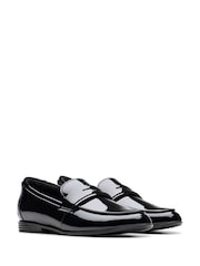 Clarks Finja Bright Patent Loafer Shoes - Imagen 4 de 7